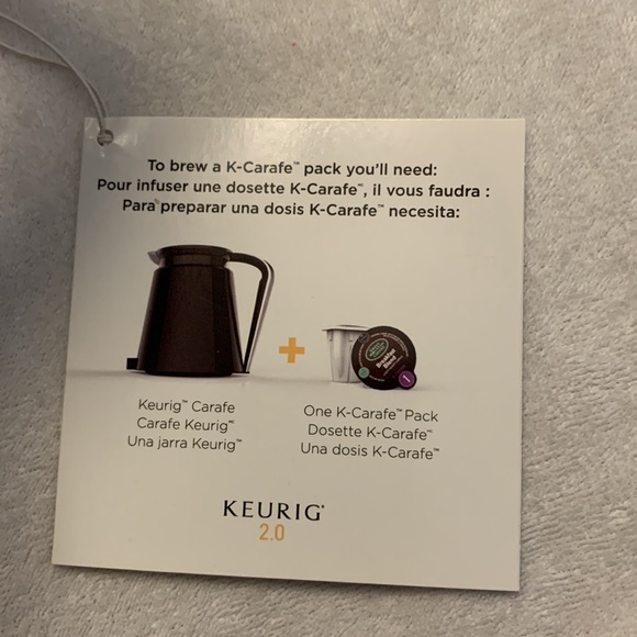 Keurig Kitchen Nwt Keurig 2 Black Plastic Carafe 32oz Doublewalled With Easypour Handle